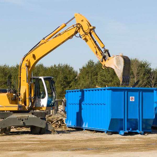 what are the rental fees for a residential dumpster in Rossmore